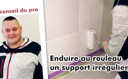 Enduire rouleau support Irregulier - Vidéo