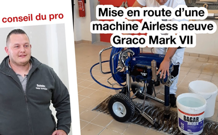 Vidéo mise en marche machine airless