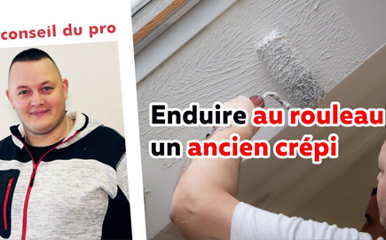 Enduire un mur avec un ancien crépi