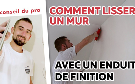 Vidéo lisser un mur enduit finition