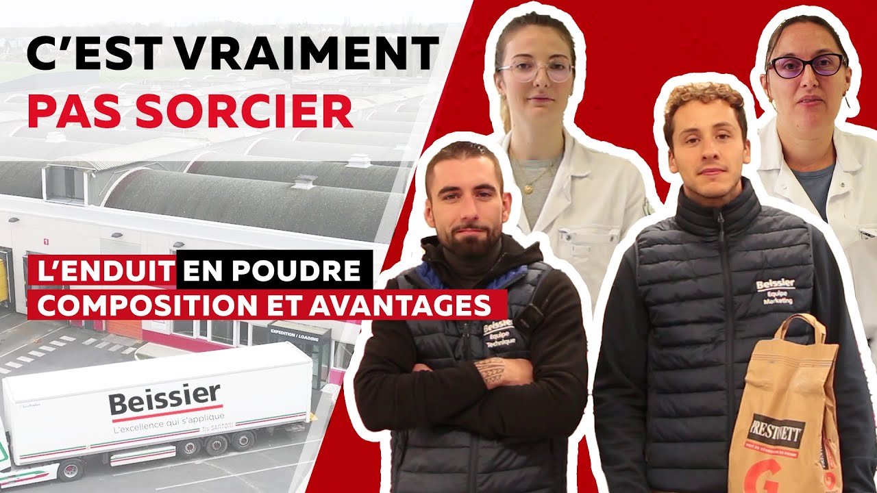 Vidéo enduit en poudre composition et avantages